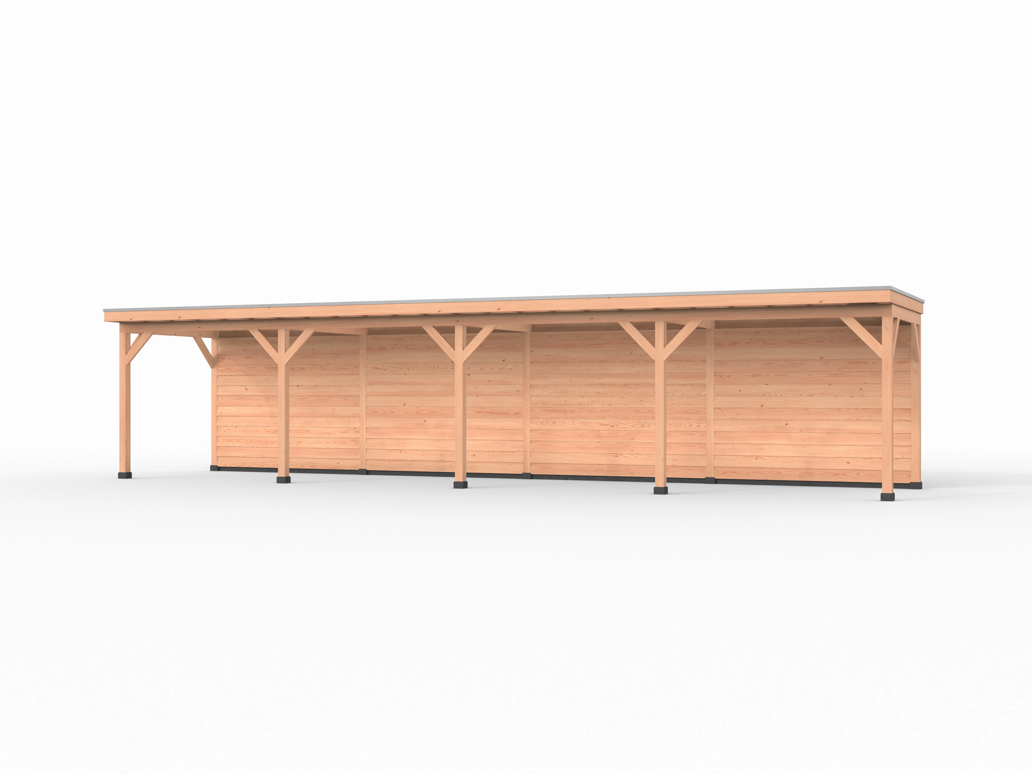 Douglas overkapping, 1200 x 250, met achterwand, Westwood Comfort - Afbeelding 1